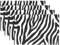 Place Mats Set of 6, Abstract Animal Zebra Print Placemat Washable Heat and Stain Resistant Table Mat Kitchen Dining Table Decoration