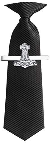 FT198 Mjolnir Thor's Hammer 2.6x2.6cm Made From Fine English Modern Pewter on a Tie Clip (slide) POSTED BY US GIFTS FOR ALL 2016 FROM DERBYSHIRE UK