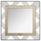 Atmosphera - Spiegel Joe - Metall und Holz - schwarz - 45x45 cm - Model 2
