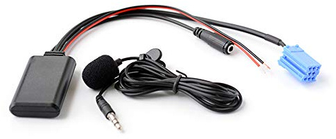 Fesjoy, adattatore Bluetooth per auto senza fili, lettore musicale AUX per 147156159 Brera Mito GT Giulietta