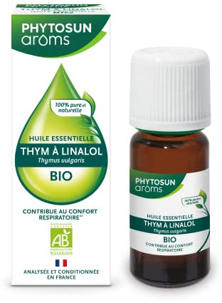 PHYTOSUN AROMS Huile Essentielle de Thym à Linalol BIO, 100 Pour cent Pure et Naturelle - 5 ml