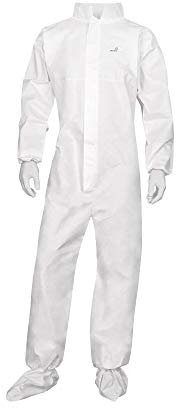 Delta Plus DT115CVTM Vlies-Overall mit Kragen, Einweg, Weiß, Größe M