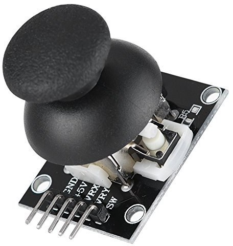 143 Módulo de Sensor de Joystick de Doble Eje de 5 Piezas, potenciómetro de Mango de botón de Metal para Controlador de Juego Palanca de Control de Gamepad para