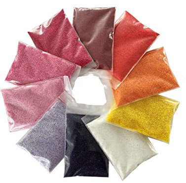 naninoa FARBSAND, Decosand Set 0,5mm (Mix 5) 10x100g = 1kg