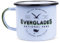 Mugsy Emaille Tasse, Everglades XL Design, 400ml, bruchfest & leicht, Retro Becher für Camping