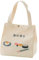 Operitacx Süße Lunchbox-Tasche, Kawaii-Lunchtasche im japanischen Stil, Lunchtasche, tragbare Damen-Canvas-Tasche, Beige
