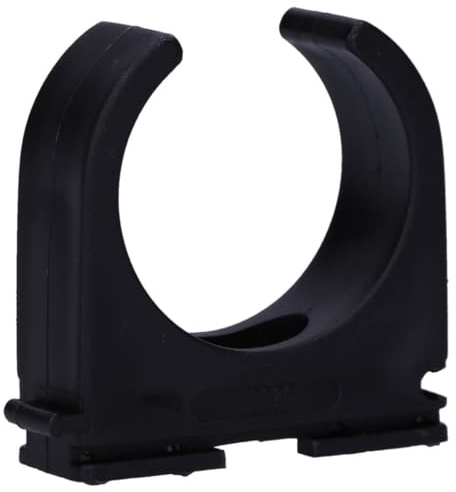25 Stück M50 Rohr-Klemmschellen PP Kunststoff M16-M50 16mm bis 50mm für Stangenrohr Isorohr Leerrohr anreihbar zum Festschrauben Schwarz Voxura