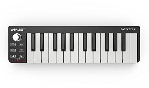 Worlde Easykey - Midi-Keyboard mit 25 anschlagdynamischen Tasten