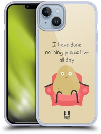 Head Case Designs Papas de sofá Pequeña Dosis de Disparates Y Aleatoriedad Caso de Gel Suave Compatible con Apple iPhone 14 Plus