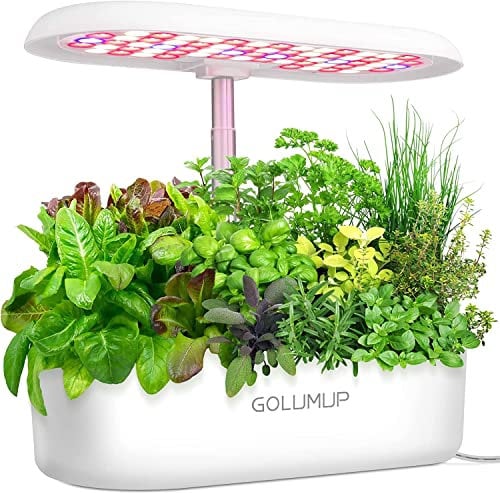 GOLUMUP Serra Idroponica 12 baccelli Smart Garden con Luce di Crescita a LED, Kit di Germinazione delle Piante con Timer Automatico, Sistema di Giardino Interno Intelligente, Regali di Giardinaggio