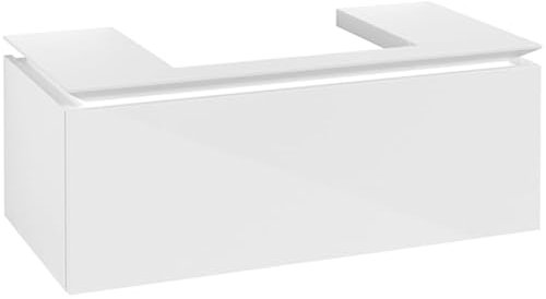 Villeroy & Boch Legato Waschtischunterschrank B680, 1000x380x500mm, Waschtisch mittig, B68000DH, Farbe: Glossy White