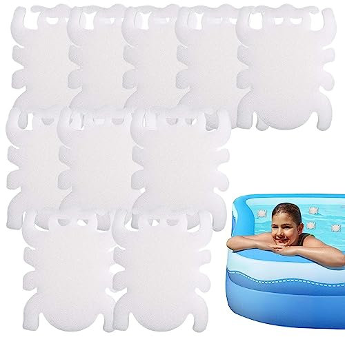 Sysdisen Ölabsorbierender, Ölschwamm-Reinigungswerkzeuge, Filterschwamm, Spa Schwämme für Whirlpools, ölabsorbierender Reinigungsschwamm, 10/6 Stück, Reiniger verschlingt Abschaum und Schmutz
