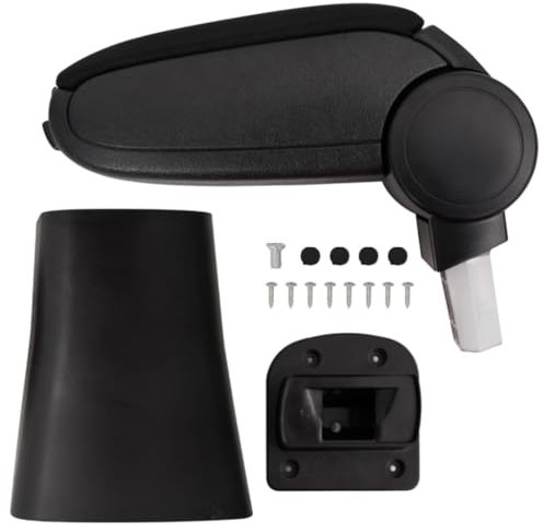 vidaXL Reposabrazos para Coche ABS Negro 16x36x(41-57) cm