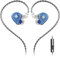 Hidizs MS1 Galaxy IEM - Auricolari da gioco con doppio motore magnetico per un suono coinvolgente da gioco, auricolari cablati, microfono in linea, cavo a 2 pin staccabile, spina da 3,5 mm