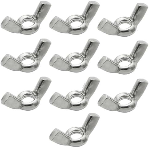 M6 Wing Nuts Marine Grade in A4 Stainless Steel 316 – Corrosion Resistant Fasteners (Pack of 10)