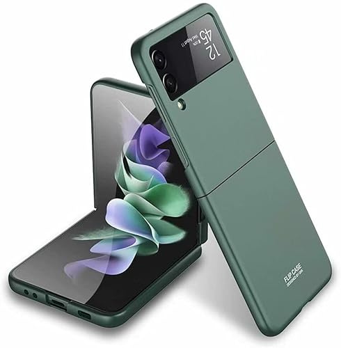 Panda Bobo For Samsung Galaxy Z Flip 3 Matte Hard Ultra Slim Protective Phone Case Cover UK (Green)
