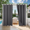 ele ELEOPTION Outdoor Vorhang Wetterfest, Outdoor Vorhänge mit Ösen, Upgrade 3D-Prägung Blickdicht Vorhang Anti-Falten UV-Schutz und Regenschutz Sichtschutz für Garten Terrasse und Balkon