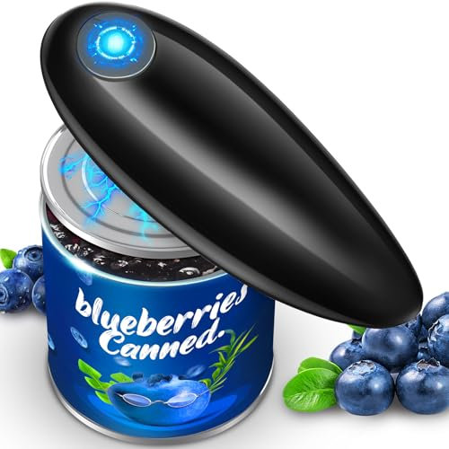 Dosenöffner Elektrisch, Elektrischer Dosenöffner Senioren für Arthritis-Kranke Leicht zu öffnende Dosen, One Touch Dosenöffner Ohne Scharfe Kanten Tragbare Reisehilfen für zu Hause