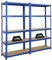 PROREGAL Mega Deal 2X Schwerlastregal Ragnar HxBxT 180x90x40cm mit Fachlast 175kg Blau Garagenregal Kellerregal Werkstattregal Lagerregal Steckregal