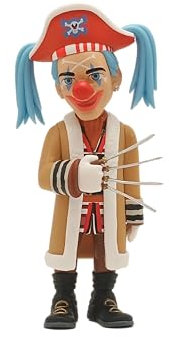 MINIX Bandai Sammelfigur, 12 cm, One Piece, Buggy, Sammlerstücke für Ausstellung, Geschenkidee, Spielzeug für Kinder und Erwachsene, TV-Fans (MN16518)