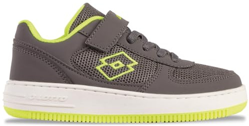 Lotto Stylecode: 2600830K FLUGO K Unisex Kids Sneaker DK.Grey/FR.Yellow 28