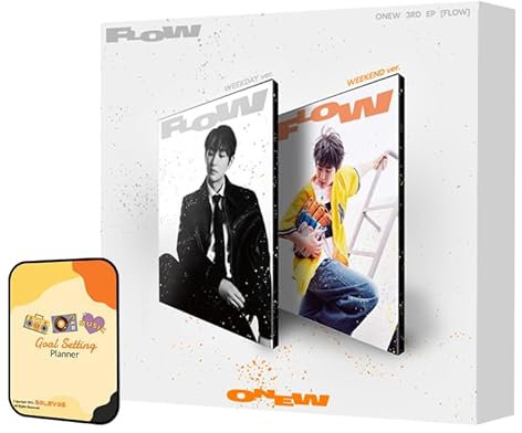 Onew (SHINee) Album - FLOW WEEKDAY+WEEKEND 2 Standard ver. Full Album Set+Pre Order Benefits+BolsVos Exclusive K-POP Giveaways Package