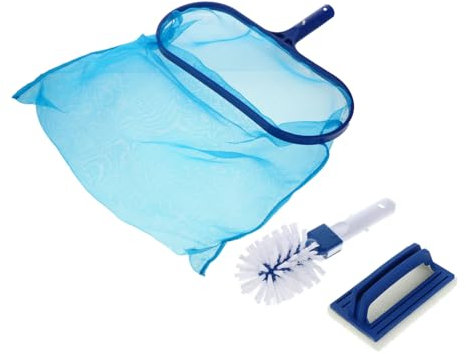 Yardenfun Kit De Limpieza De Piscinas De Malla Fina y Kit De Skimmer para Piscinas para Mantenimiento
