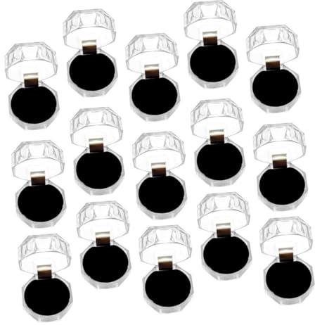 SOIMISS 40stücke Organizer Transparentes Kunststoff-ringetui Für Schmuckaufbewahrung Für Verlobungsringe Und Schmuck Kompakt Und Leicht Für Zuhause Und Reisen