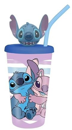 Disney Stitch 3D Tumbler – 444ml | Fun & Durable Drinkware for Kids & Adults | Double-Walled Insulation | BPA-Free