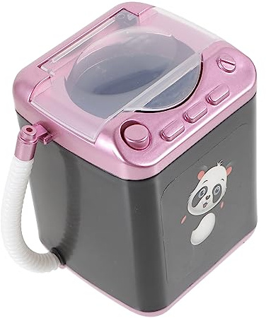 POPETPOP Elektrische Waschmaschine für Schminkpinsel mit Schneller Reinigungsfunktion und Trocknerfunktion Kompakter Pinselreiniger aus Kunststoff für Make Up Pinsel und Schwämme