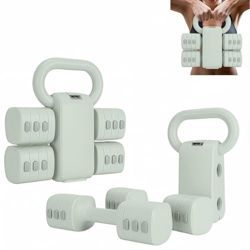 Yinnhom Hanteln kurzhanteln Set Verstellbar, 2 in 1 Kugelhantel für Frauen und Männer, 1-5KG Gewichte Verstellbare Hanteln, Gewichte Hantel, Dumbbell Set für Home Gym, Fitness & Krafttraining
