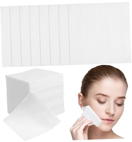 Make Up Entfernungspads aus Vliesstoff, 400 Stück, Dünn | Einzelne Pads für Reise Kulturbeutel und Profisets, Fusselfrei, Mehrschichtig, Weiß