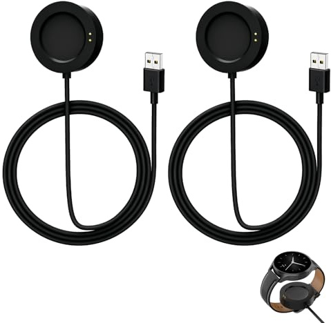 2 Pezzi Caricabatterie per Orologio Xiaomi Watch 2 2 Pro S2 S3 H1 100 cm Cavo di Ricarica USB Magnetico, Connessione Stabile, Cavo di Ricarica Portatile Sicuro per Smartwatch, Uso Casa Ufficio Viaggi