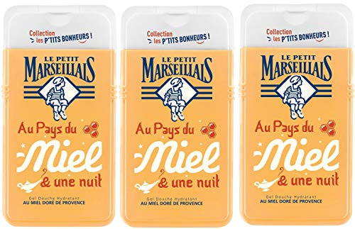 Le Petit Marseillais Gel Douche Hydratant au Miel de Provence 250 ml - Lot de 3