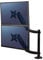 Fellowes Dual Stacking Monitor Arm - Platinum Series Monitor Mount for Two 8KG 32 inch Screens - Ergonomic Adjustable Monitor Arm Desk Mount - Tilt 45 Swivel 360 Rotation 360 VESA 75 x 75/100 x 103