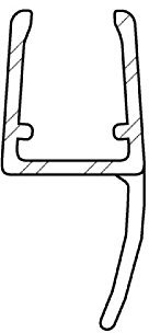 DIWARO. Duschdichtung DD018 | transparent | Länge 1000mm oder 1240mm | Ersatzdichtung für Dusche | für Fünfeckduschen, Viertelkreisduschen, Faltwand Duschen (1240mm)