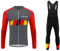 UGLY FROG Radtrikot Set Atmungsaktive Herren Winter Fleece Radsport Fahrrad Trikot Langarm + Bib Lange Hosen mit Sitzpolster