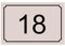 Hausnummernschild - Nummernschild aus PVC - Gravierte, personalisierbare Tafel 15 x 10 cm (Beige)