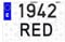 EPM Acrylic Car Number Plate 340 x 220 mm Square Rear All Terrain and 4 x 4 European Approved