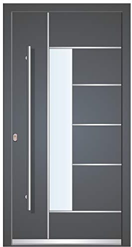 Welthaus porta d'ingresso WH75, porta standard, alluminio con plastica, porta LA40 Dortmund, antracite, 7016