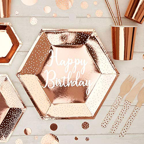 Neviti 778012 Paper Plate, Rose Gold