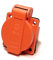 HOLZER Anbausteckdose 8 Stück IP44, Hohlraumsteckdose, Einbausteckdosen Schuko Anbau Steckdose 16A Feuchtraum / PA6 / + Flansch Dichtung (Orange)