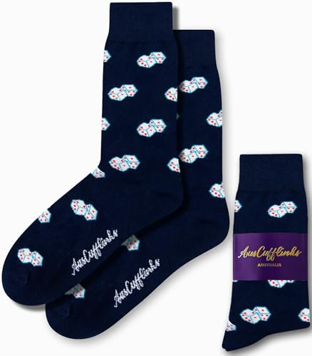 AUSCUFFLINKS Dice Socks For Him & Her |Happy Gaming Gift Socks - Quirky Novelty Present for Dad & Mum