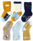 J Poqobog Baby Anti Rutsche socken Baumwollsocken Mädchen stoppersocken Kinder kindersocken Jungen Babysocken krabbelsocken warmhalten 3/6Paar (Starlight and pinguine, 1-3 Jahre)