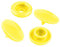 50 Druckknöpfe rund Snaps Druckknopf Snap Button Knöpfe Farb- Größenwahl, Größe:12mm, Farbe:gelb