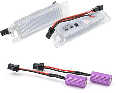 Canbus LED-Kennzeichenbeleuchtung für Astra H J Corsa C D Insignia A Tigra B Vectra C Zafira B Meriva A, 2 Stück