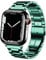 DEALELE Armbänd Kompatibel für iwatch 42mm 44mm 45mm 49mm, Solides Edelstahl Metall Ersatz Armband für Apple Watch Series 9/8 / 7/6 / 5/4 / 3 / SE/Ultra Damen Herren, Grün
