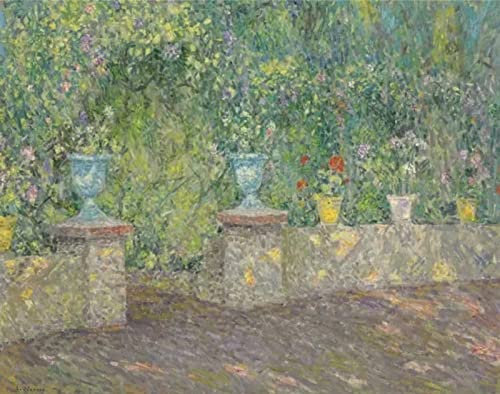 Paint by Numbers Kits for Adults Henri Le Sidaner Flower Pots in The Garden DIY Oil Painting Kits Painting by Number Drawing On Canvas Art Home Decor Gifts
