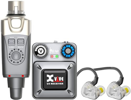 Xvive U4T9 Wireless In Ear Monitor System Set mit T9 In Ear Monitoren
