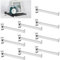 Zonon 24 Stück 30,5 cm Slatwall Regalhalterung, robuste Slatwall-Haken, Ausstellungshaken, Slatwall-Zubehör für Paneele, Einzelhandel, Geschäft, Garage, Zimmer, Aufbewahrung, Organizer, Ausstellung